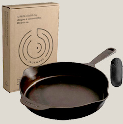 Skillet 26cm pré-curada ferro fundido